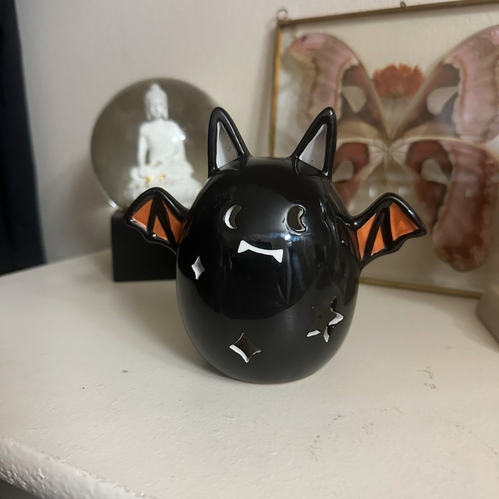 Halloween Bat Ceramic Decoration